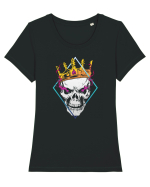 Skeleton King Tricou mânecă scurtă guler larg fitted Damă Expresser