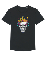 Skeleton King Tricou mânecă scurtă guler larg Bărbat Skater