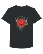 Rose Tricou mânecă scurtă guler larg Bărbat Skater