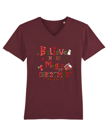 Believe In The Magic Of Christmas Burgundy