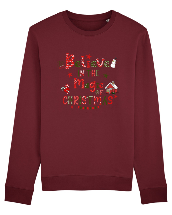 Believe In The Magic Of Christmas Burgundy