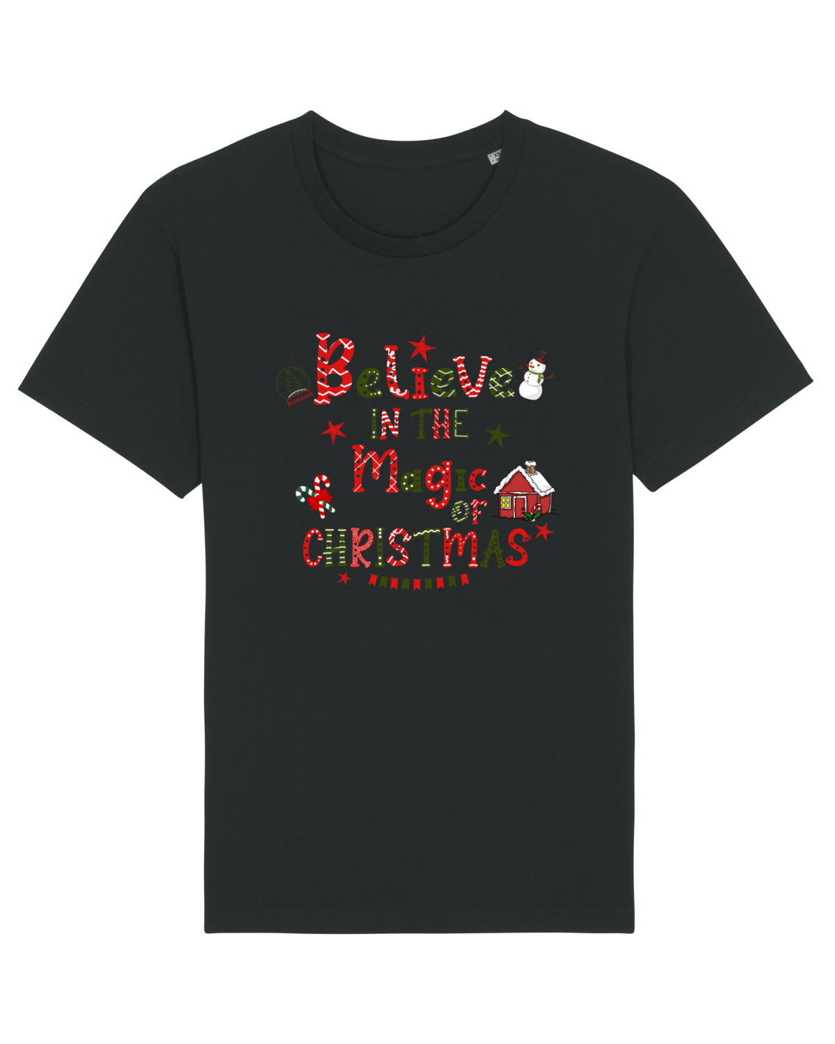 Tricou mânecă scurtă Unisex Rocker Black