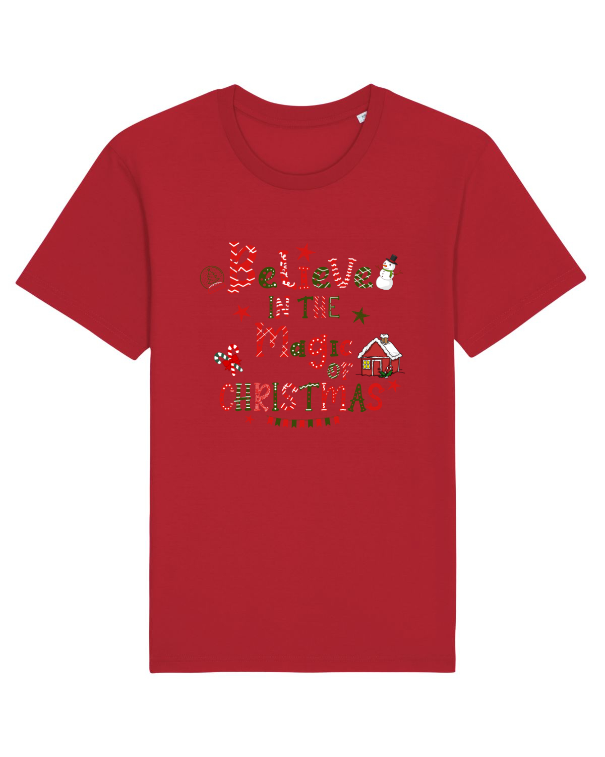 Tricou mânecă scurtă Unisex Rocker Red