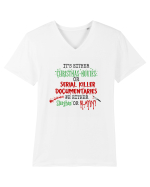 Christmas Movies Tricou mânecă scurtă guler V Bărbat Presenter