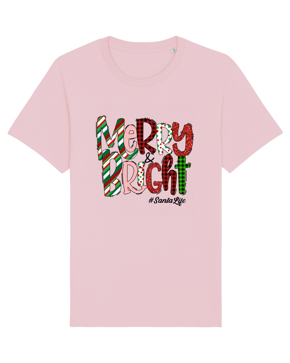 Tricou mânecă scurtă Unisex Rocker Cotton Pink