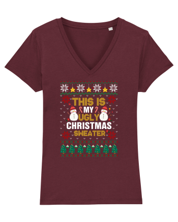 This Is My Ugly Sweater Christmas Burgundy