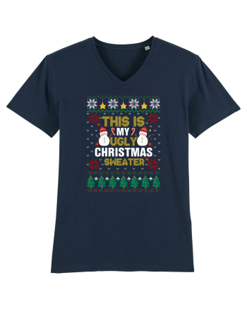 This Is My Ugly Sweater Christmas French Navy