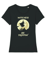 Witches Be Trippin' Tricou mânecă scurtă guler larg fitted Damă Expresser