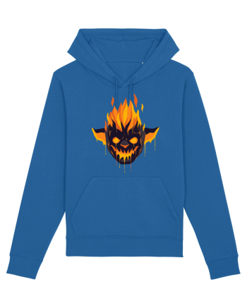 Pumpkin Devil On Fire Royal Blue