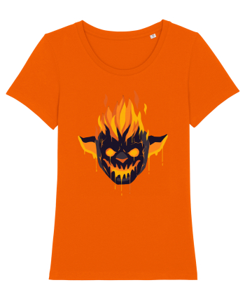 Pumpkin Devil On Fire Bright Orange