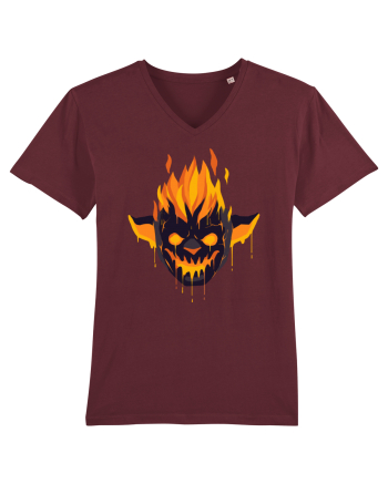 Pumpkin Devil On Fire Burgundy