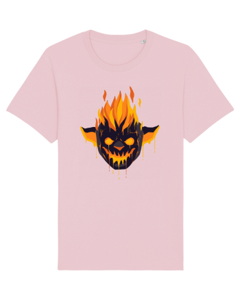 Pumpkin Devil On Fire Cotton Pink