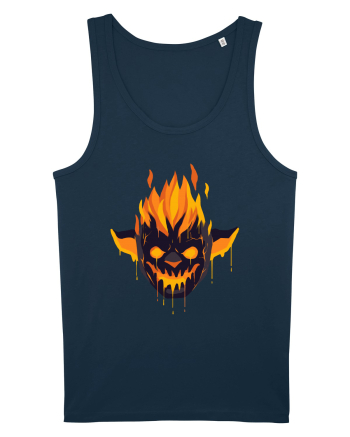 Pumpkin Devil On Fire Navy