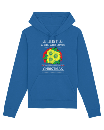 Just A Girl Who Loves Christmas Royal Blue