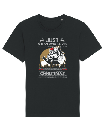 Just A Man Who Loves Christmas Black