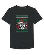 Meowy Catmas Tricou mânecă scurtă guler larg Bărbat Skater
