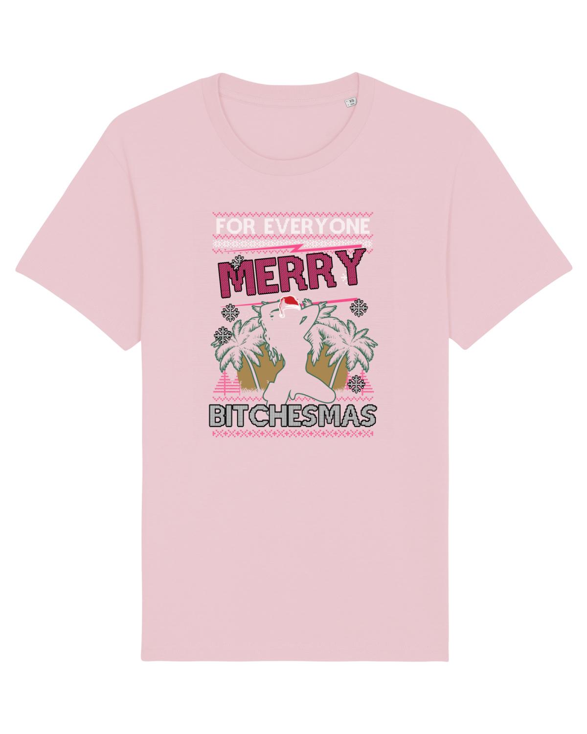 Tricou mânecă scurtă Unisex Rocker Cotton Pink