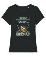 Merry Bikemas Time To Bike Tricou mânecă scurtă guler larg fitted Damă Expresser