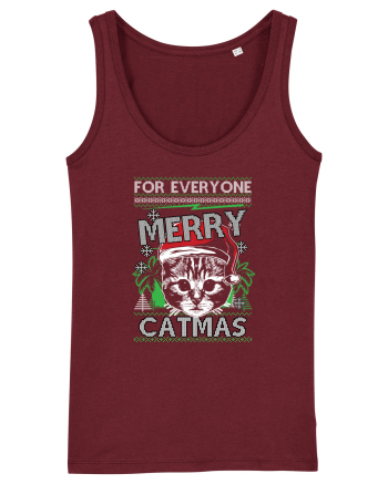 Merry Catmas Burgundy