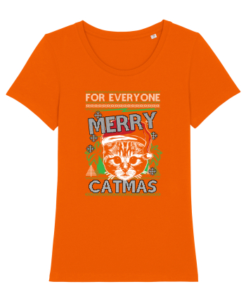 Merry Catmas Bright Orange