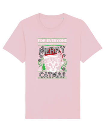 Merry Catmas Cotton Pink