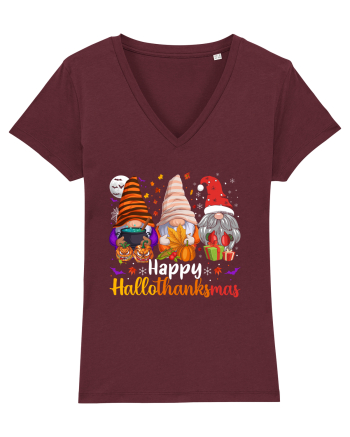 Happy Hallothanksmas Burgundy