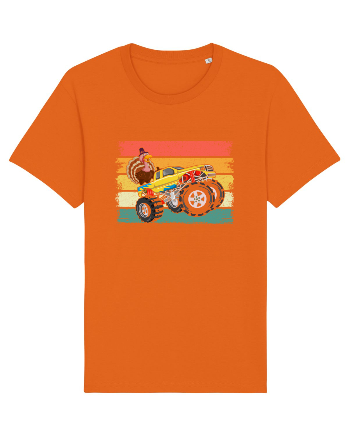 Tricou mânecă scurtă Unisex Rocker Bright Orange