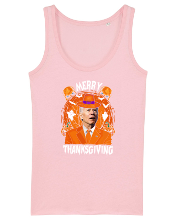 Merry Thanksgiving Biden Cotton Pink