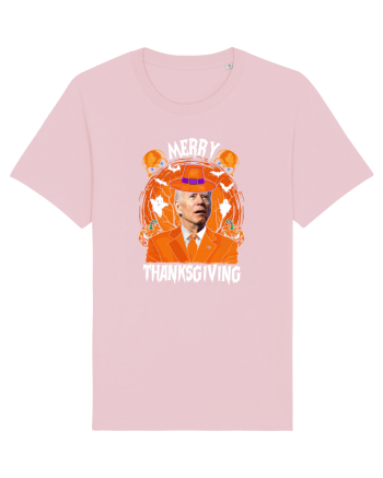 Merry Thanksgiving Biden Cotton Pink