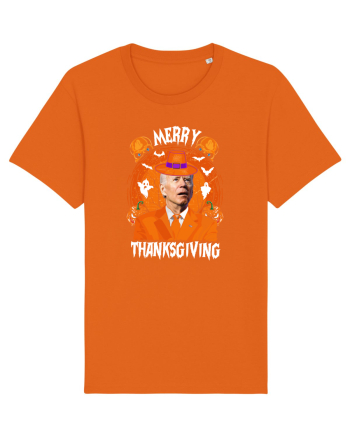 Merry Thanksgiving Biden Bright Orange