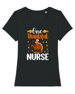 One thankful nurse Tricou mânecă scurtă guler larg fitted Damă Expresser