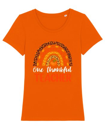 One thankful teacher Bright Orange
