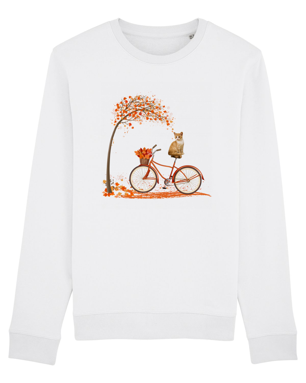 Bluză mânecă lungă Unisex Rise White