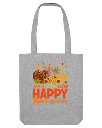 Thankful Grateful Blessed Heather Grey