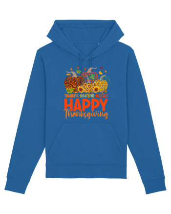 Thankful Grateful Blessed Royal Blue