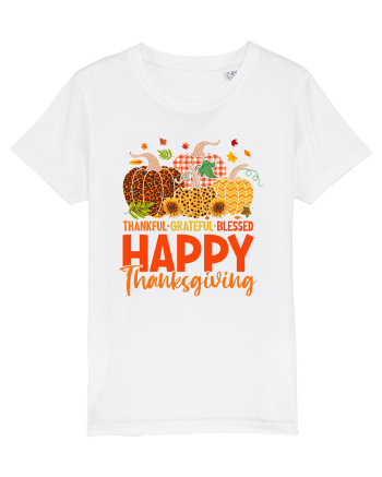 Thankful Grateful Blessed White