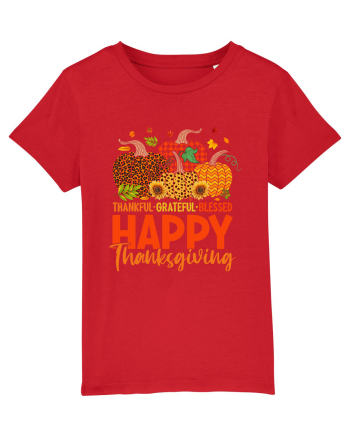 Thankful Grateful Blessed Red