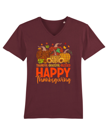 Thankful Grateful Blessed Burgundy