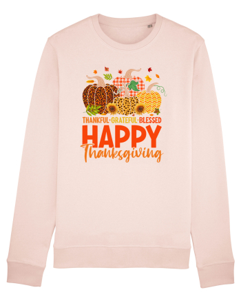 Thankful Grateful Blessed Candy Pink