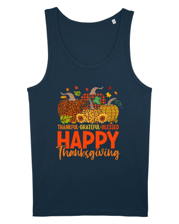 Thankful Grateful Blessed Navy