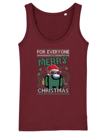 Merry Christmas Among Us Burgundy