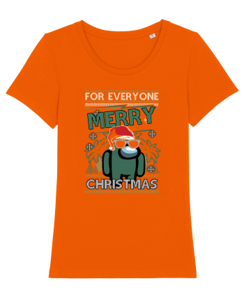 Merry Christmas Among Us Bright Orange