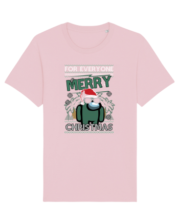 Merry Christmas Among Us Cotton Pink