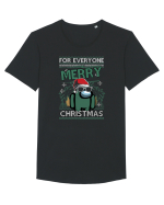Merry Christmas Among Us Tricou mânecă scurtă guler larg Bărbat Skater