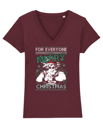 Merry Christmas Anime Burgundy