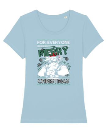 Merry Christmas Anime Sky Blue