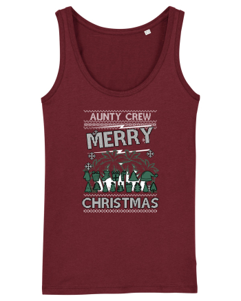 Merry Christmas Aunty Crew Burgundy