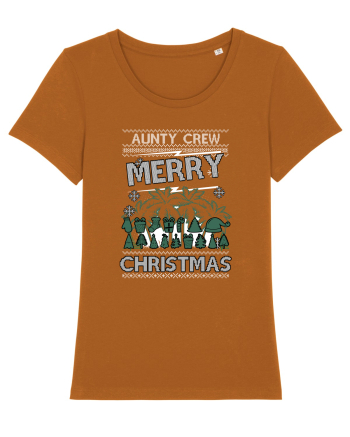 Merry Christmas Aunty Crew Roasted Orange