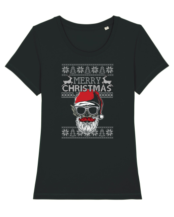 Merry Christmas Badass Santa Black