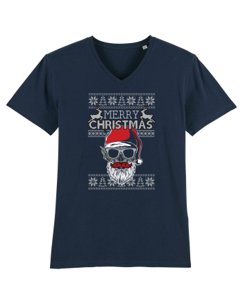 Merry Christmas Badass Santa French Navy